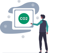 Ögonblickligen se hur mycket CO2 du sparar